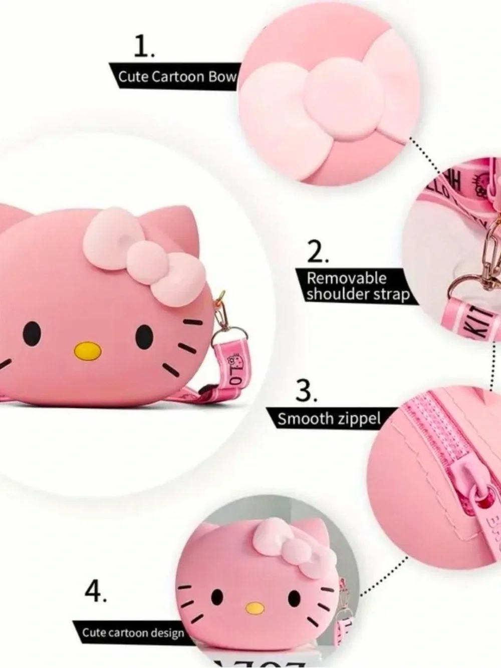 Sanrio Hello Kitty Pink Crossbody Bag